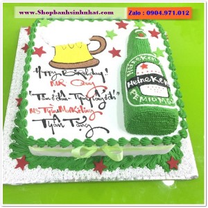 Bánh Sinh Nhật Hình Lon Bia Chai Rượu - LK35